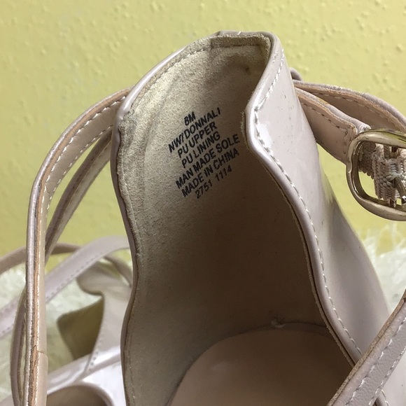 nine west nude shoes